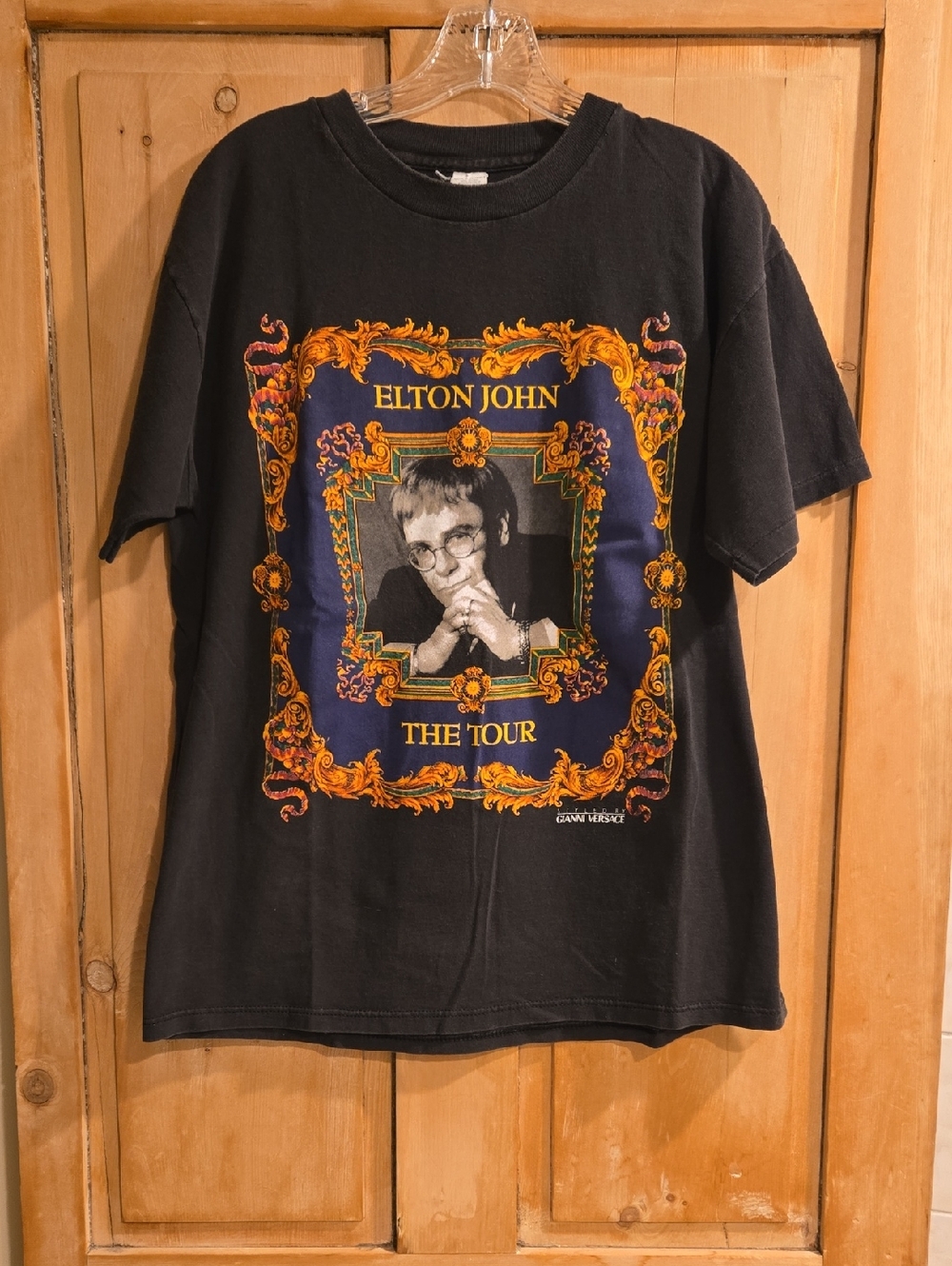 Elton John The One Tour Black Graphic Men’s T‑Shirt Unisex 1992